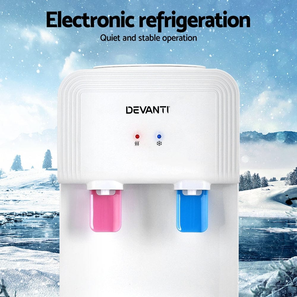 Devanti Water Cooler Dispenser Bench Top White - SportZone.co.nz