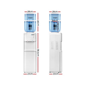 Devanti Water Cooler Dispenser Stand 22L Bottle White - SportZone.co.nz