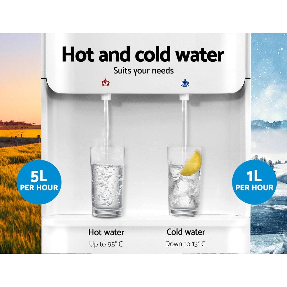 Devanti Water Cooler Dispenser Stand 22L Bottle White - SportZone.co.nz
