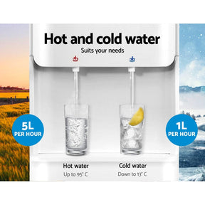 Devanti Water Cooler Dispenser Stand 22L Bottle White - SportZone.co.nz