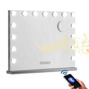 Embellir Bluetooth Makeup Mirror 58x46cm Hollywood Vanity with LED Light Wall - SportZone.co.nz