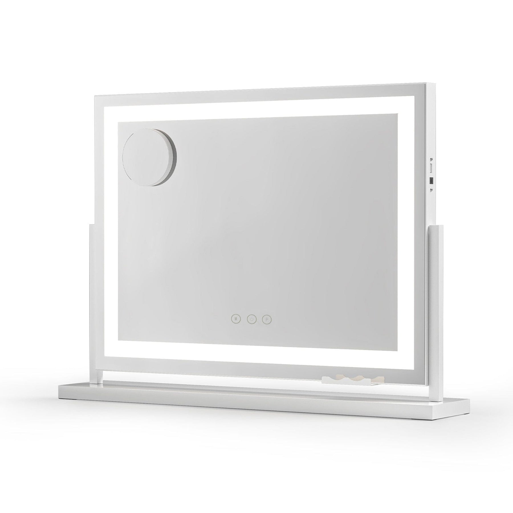 Embellir Makeup Mirror 58x46cm 360～ Rotatable Vanity Mirror with Lights Bright Light Strip Adjustable - SportZone.co.nz