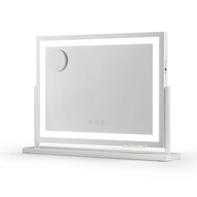 Embellir Makeup Mirror 58x46cm 360～ Rotatable Vanity Mirror with Lights Bright Light Strip Adjustable - SportZone.co.nz