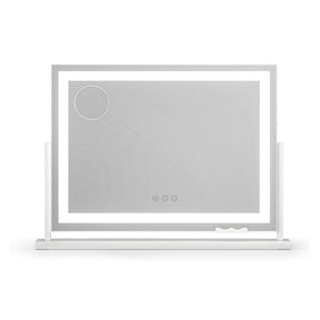 Embellir Makeup Mirror 58x46cm 360～ Rotatable Vanity Mirror with Lights Bright Light Strip Adjustable - SportZone.co.nz