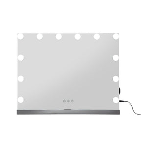 Embellir Makeup Mirror 58x46cm Hollywood Vanity with LED Light Tabletop Wall - SportZone.co.nz