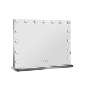 Embellir Makeup Mirror 58x46cm Hollywood Vanity with LED Light Tabletop Wall - SportZone.co.nz