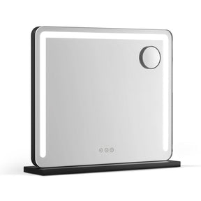 Embellir Makeup Mirror 60x50cm Hollywood Vanity with LED Light Tabletop Black - SportZone.co.nz