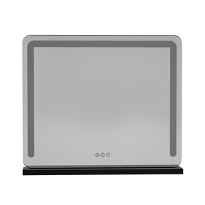 Embellir Makeup Mirror 60x50cm Hollywood Vanity with LED Light Tabletop Black - SportZone.co.nz