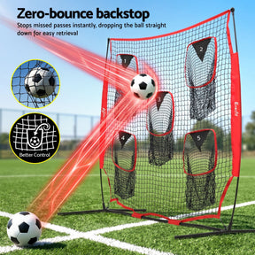 Everfit 1.8m Football Training Net 5 Target Portable Soccer Goal Nets Rebounder - SportZone.co.nz
