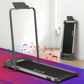 Everfit 2-in-1 Walking Pad Treadmill Under Desk Home Fitness Grey - SportZone.co.nz