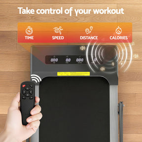 Everfit 2-in-1 Walking Pad Treadmill Under Desk Home Fitness Grey - SportZone.co.nz