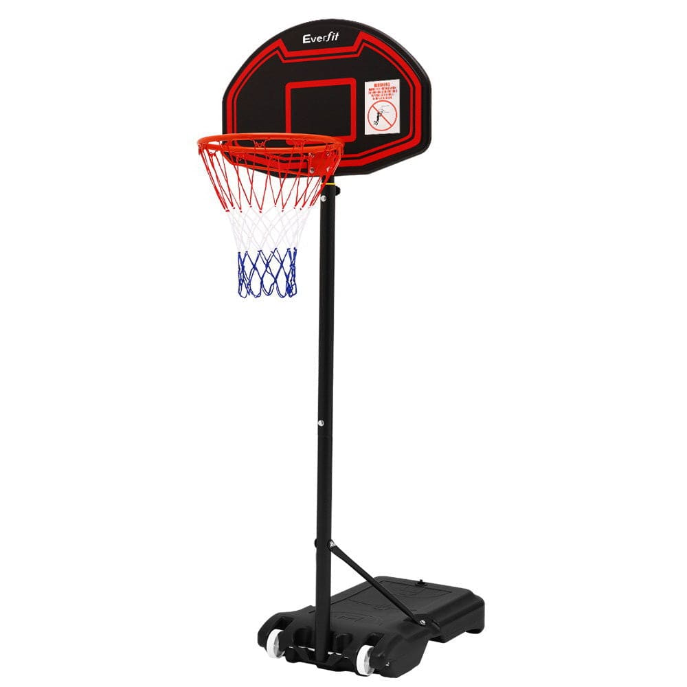 Everfit 2.1M Basketball Hoop Stand System Adjustable Portable Pro Kids Black - SportZone.co.nz