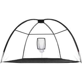 Everfit 3.5m Golf Practice Net Portable Training Aid Driving Target Tent Black - SportZone.co.nz