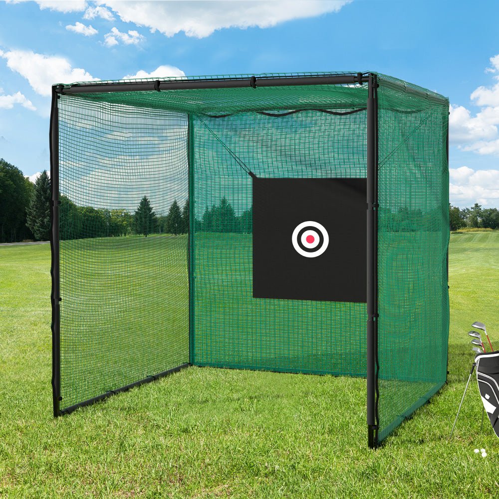 Everfit 3m Golf Practice Net Hitting Cage with Steel Frame Baseball Training - SportZone.co.nz