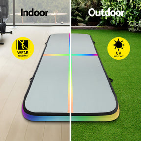 Everfit 4M Air Track Gymnastics Tumbling Exercise Cheerleading Mat Inflatable - SportZone.co.nz