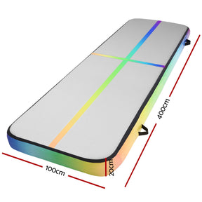Everfit 4M Air Track Gymnastics Tumbling Exercise Cheerleading Mat Inflatable - SportZone.co.nz