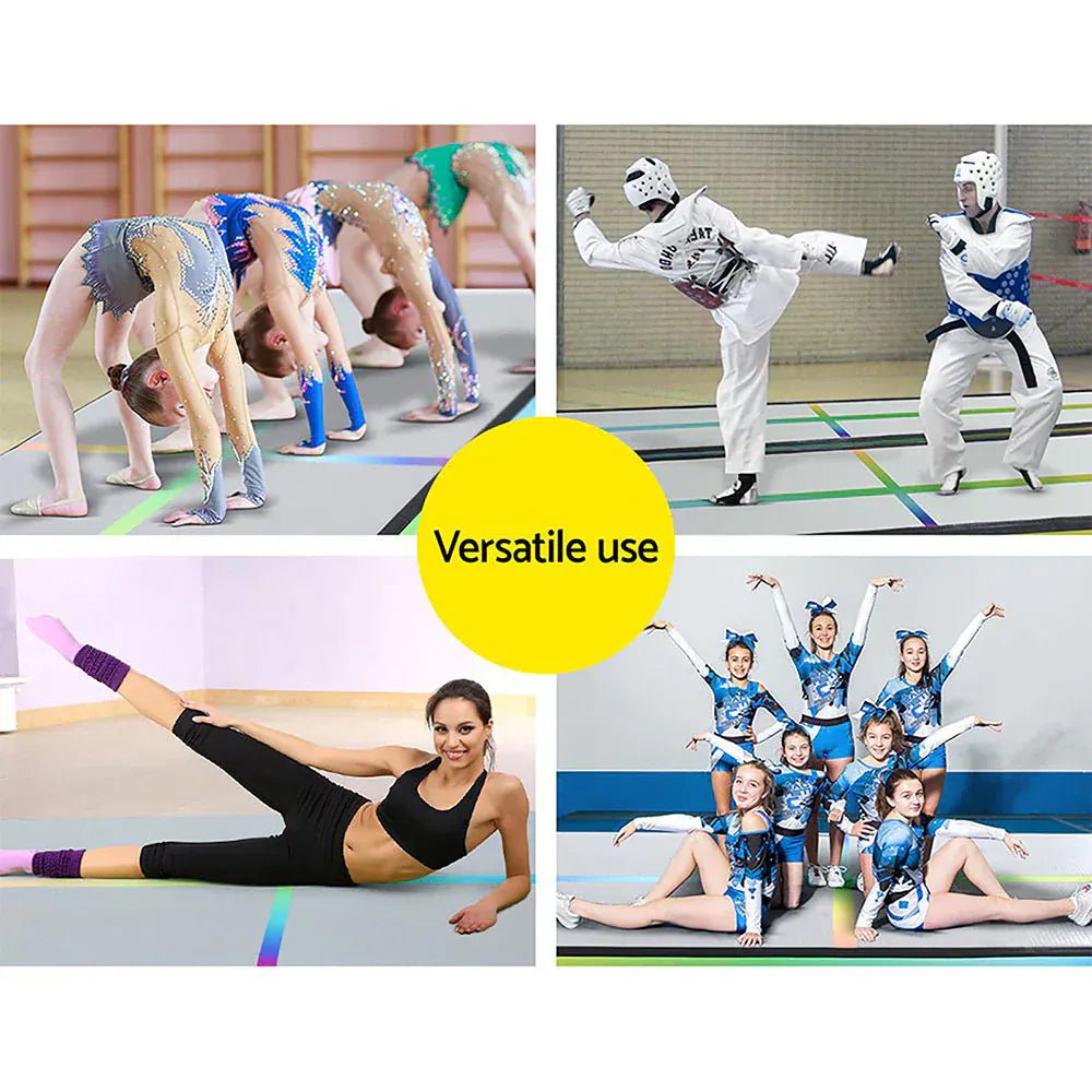 Everfit 4X1M Air Track Inflatable Tumbling Mat Gymnastics Yoga Mat - SportZone.co.nz