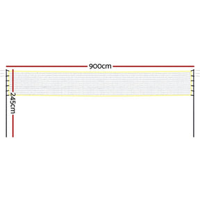 Everfit 9M Portable Volleyball & Badminton Net Set - SportZone.co.nz