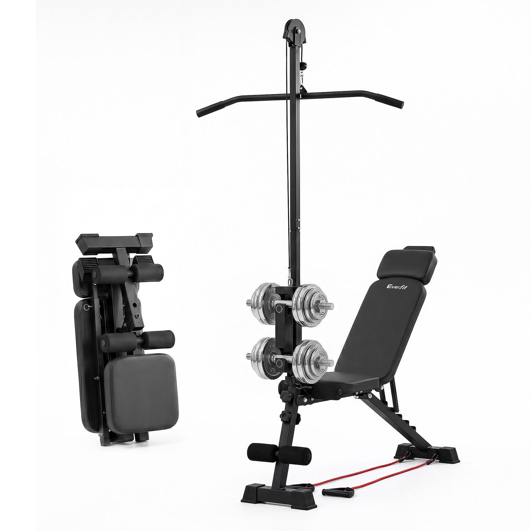 Everfit Adjustable Weight Bench Foldable Multi-Function Weight Bench - SportZone.co.nz
