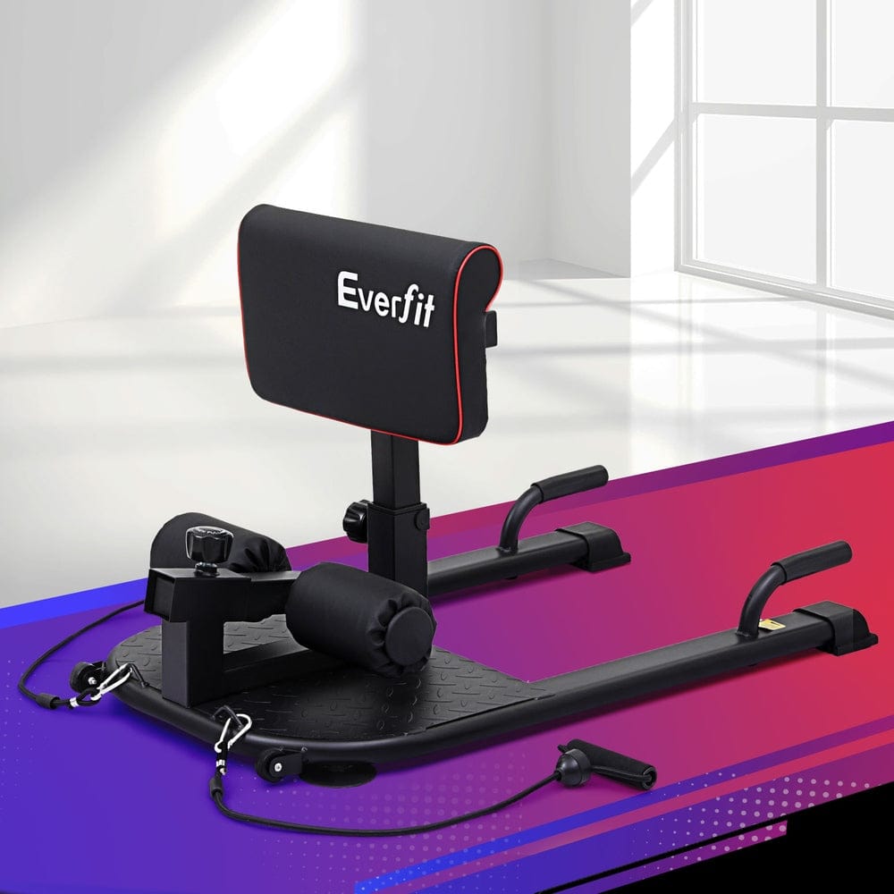 Everfit Deep Sissy Squat Weight Bench Adjustable Leg Extension Strength Training - SportZone.co.nz
