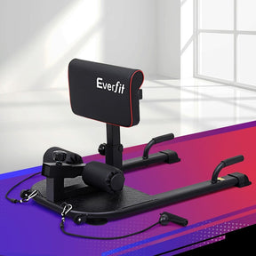 Everfit Deep Sissy Squat Weight Bench Adjustable Leg Extension Strength Training - SportZone.co.nz