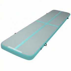 Everfit GoFun 4X1M Inflatable Air Track Mat Tumbling Floor Home Gymnastics Green