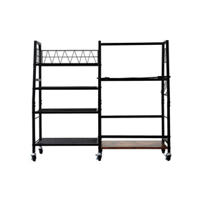 Everfit Golf Bag Storage Rack Golf Organizer Hold 1 Bags 4 Shelves - SportZone.co.nz