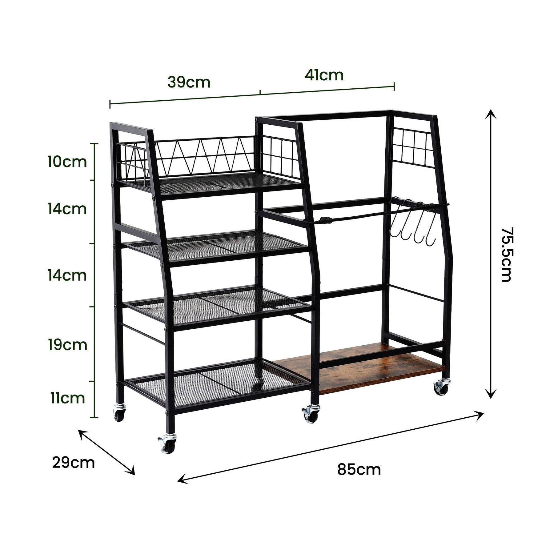 Everfit Golf Bag Storage Rack Golf Organizer Hold 1 Bags 4 Shelves - SportZone.co.nz