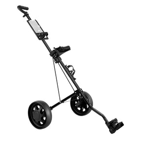 Everfit Golf Buggy Quick Folding Trolley Golf Cart Trolley 2 Wheels Cup Holder - SportZone.co.nz