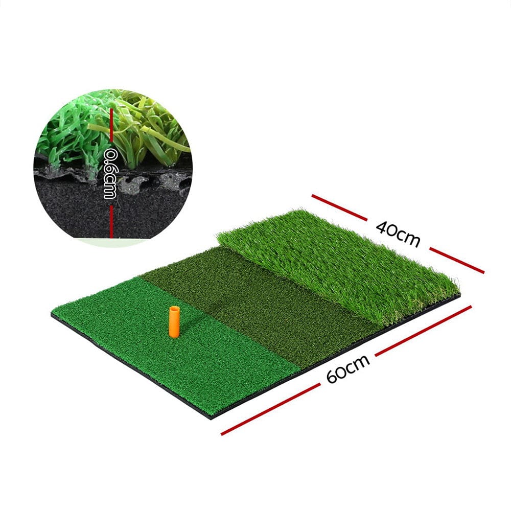 Everfit Golf Hitting Mat Portable Driving Range Practice Training Aid 3 in 1 - SportZone.co.nz