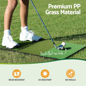 Everfit Golf Hitting Mat Portable Driving Range Practice Training Aid 3 in 1 - SportZone.co.nz