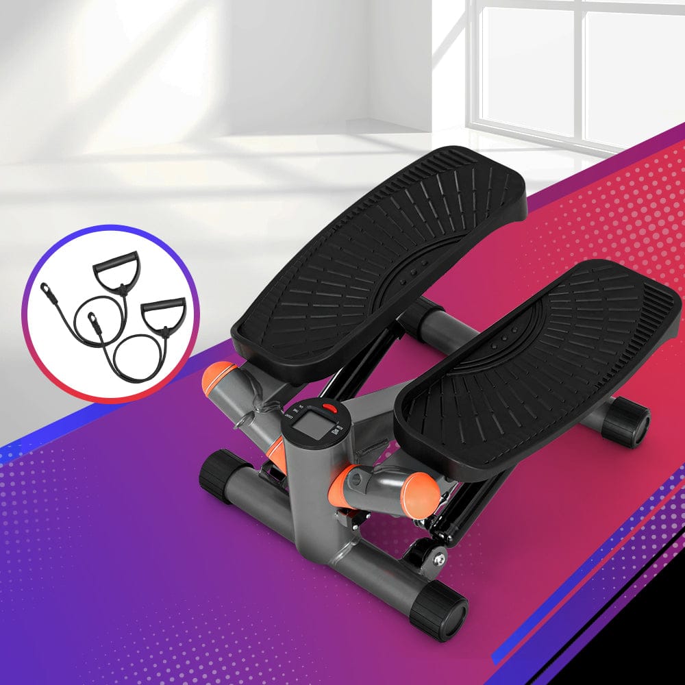 Everfit Mini Stepper with Resistance Rope Aerobic Step Trainer Home Gym 150KG - SportZone.co.nz