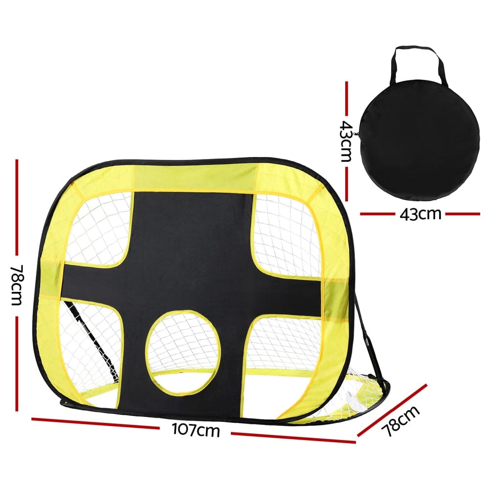 Everfit Portable Football Net Soccer Goal Rebound Target Hitter Training - SportZone.co.nz