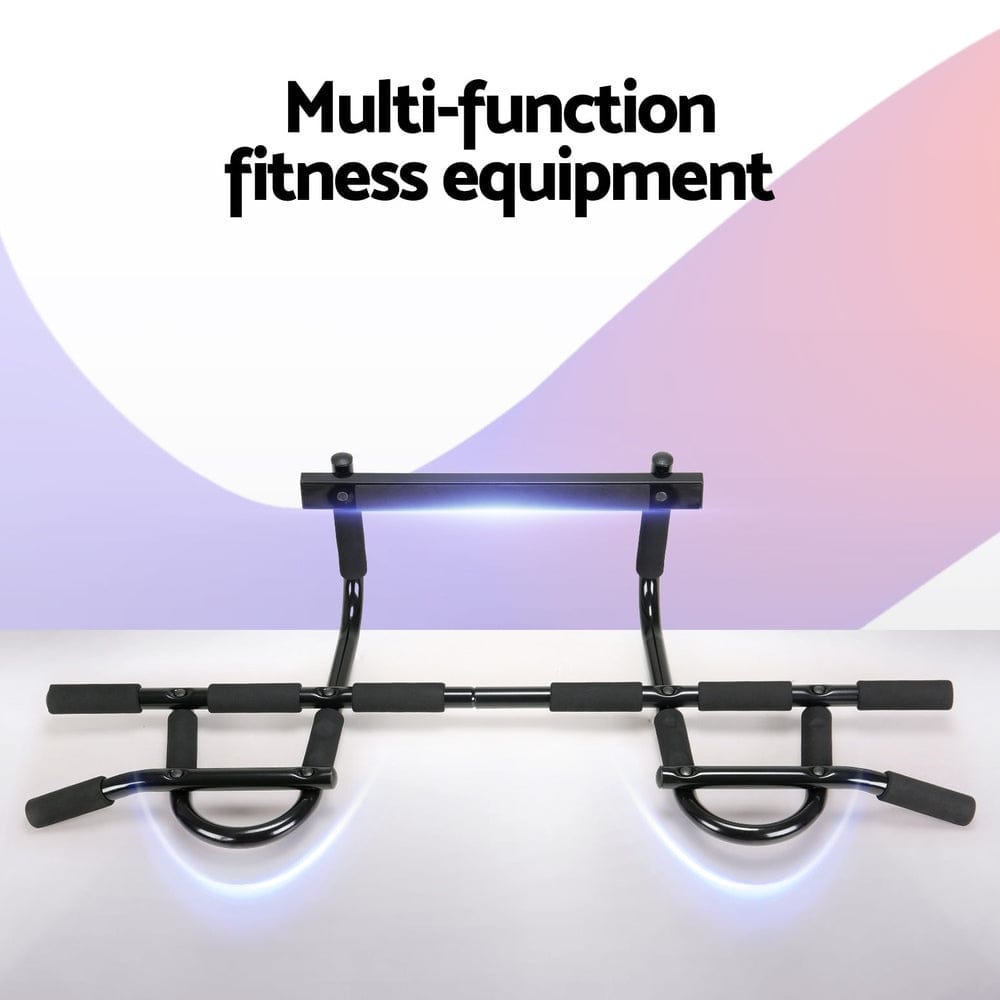 Everfit Pull Up Bar 104CM Doorway Chin Up Horizontal Bar Gym - SportZone.co.nz