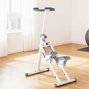 Everfit Step Machine Stair Climber for Home Gym Exercise Foldable LED Display Adjustable Handlebar - SportZone.co.nz