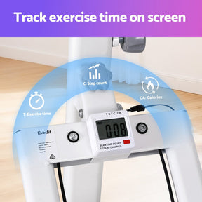 Everfit Step Machine Stair Climber for Home Gym Exercise Foldable LED Display Adjustable Handlebar - SportZone.co.nz