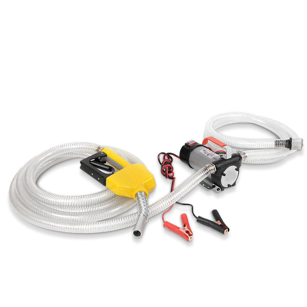 Giantz 12V Diesel Transfer Pump Extractor Oil Fuel Electric Bowser Auto Display - SportZone.co.nz