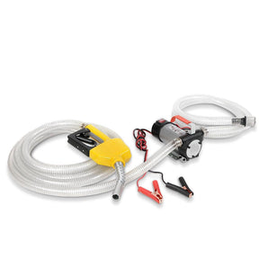 Giantz 12V Diesel Transfer Pump Extractor Oil Fuel Electric Bowser Auto Display - SportZone.co.nz