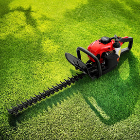 Giantz 25.4CC Petrol Hedge Trimmer 24" Dual Blade Tree Grass Garden Tool - SportZone.co.nz