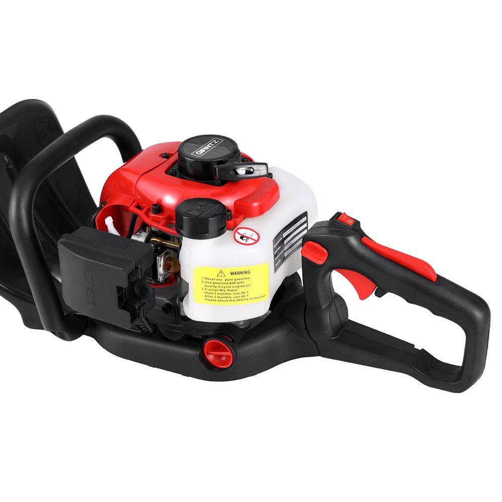Giantz 25.4CC Petrol Hedge Trimmer 24" Dual Blade Tree Grass Garden Tool - SportZone.co.nz