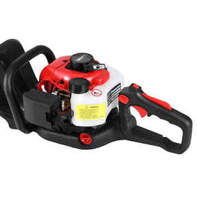 Giantz 25.4CC Petrol Hedge Trimmer 24" Dual Blade Tree Grass Garden Tool - SportZone.co.nz