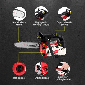 Giantz 25cc Petrol Chainsaw 10" Bar E - Start Tree Pruning Chain Saw - SportZone.co.nz