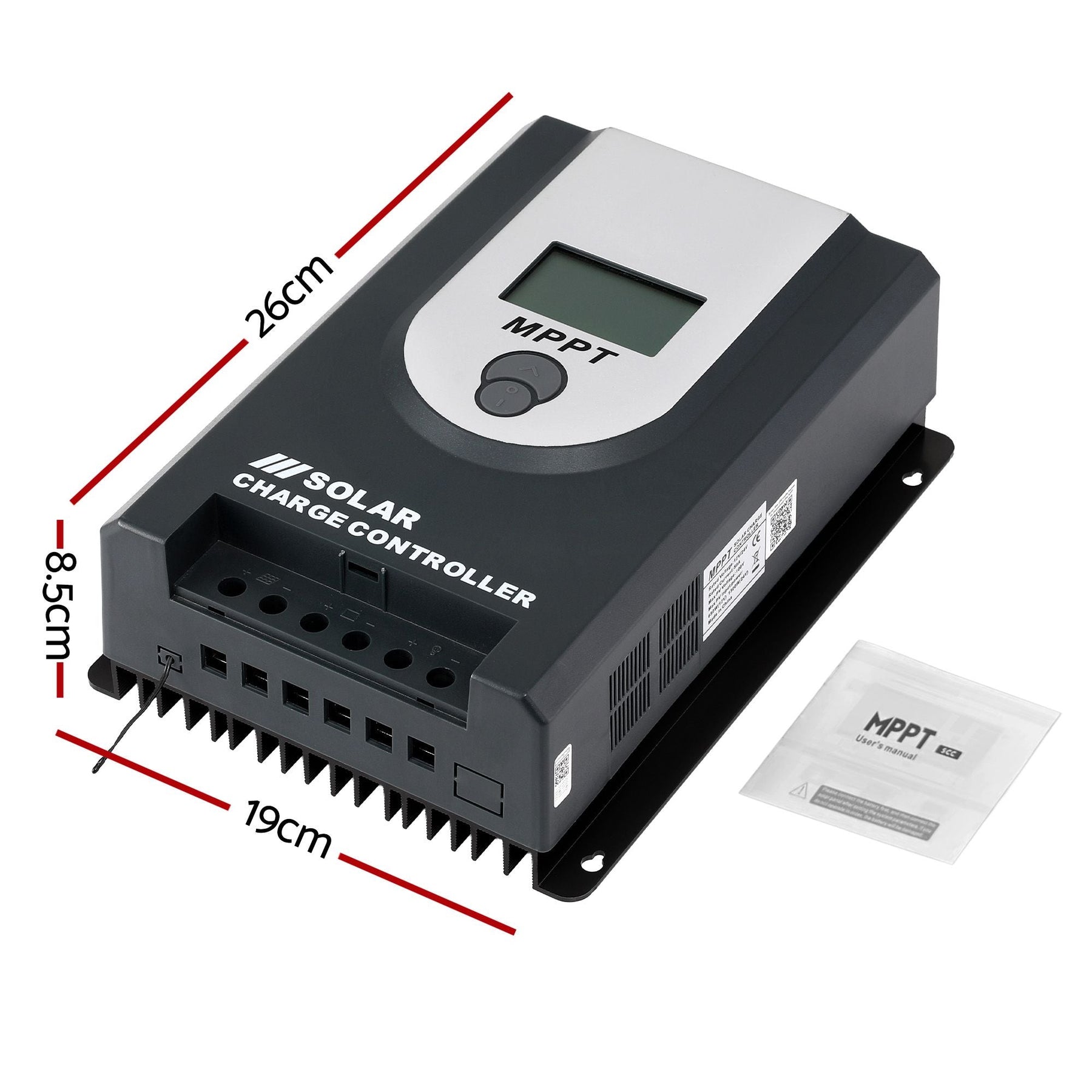 Giantz 50A MPPT Solar Charge Controller Auto 12V/24V Battery Regulator Bluetooth - SportZone.co.nz