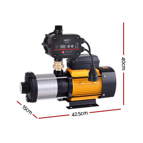 Giantz 6-Stage Water Pump Auto Controller Farm Irrigation Stainless Max. 2500W - SportZone.co.nz