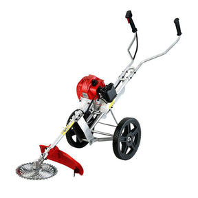Giantz 62cc Petrol Brush Cutter Whipper Saw Trimmer 2 Stroke 3-in-1 Wheel - SportZone.co.nz