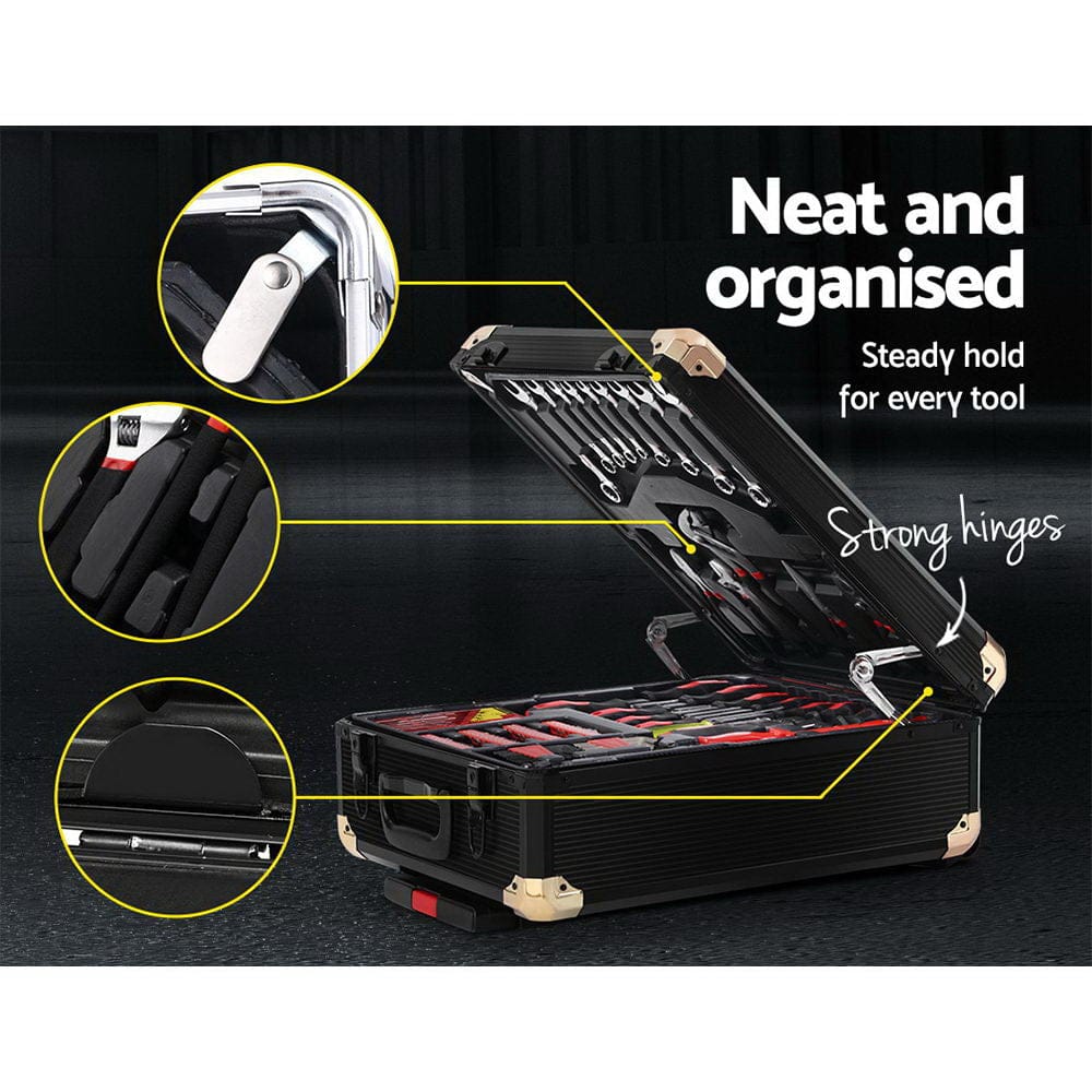 Giantz 816pcs Tool Kit Trolley Case Mechanics Box Toolbox Portable DIY Set - SportZone.co.nz