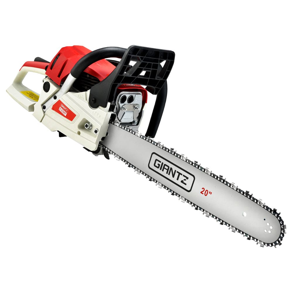 Giantz Chainsaw Petrol 62CC 20" Bar Commercial E - Start Pruning Chain Saw - SportZone.co.nz