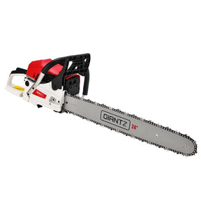 Giantz Chainsaw Petrol 62CC 24" Bar Commercial E - Start Pruning Chain Saw - SportZone.co.nz