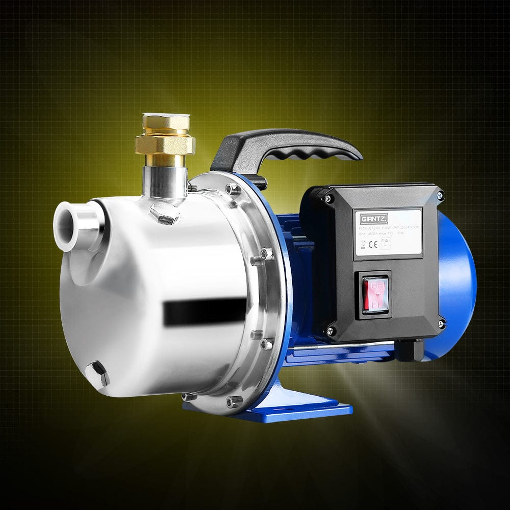 Giantz Garden Water Jet Pump High Pressure 1100W Tank Rain Farm Irrigation House - SportZone.co.nz