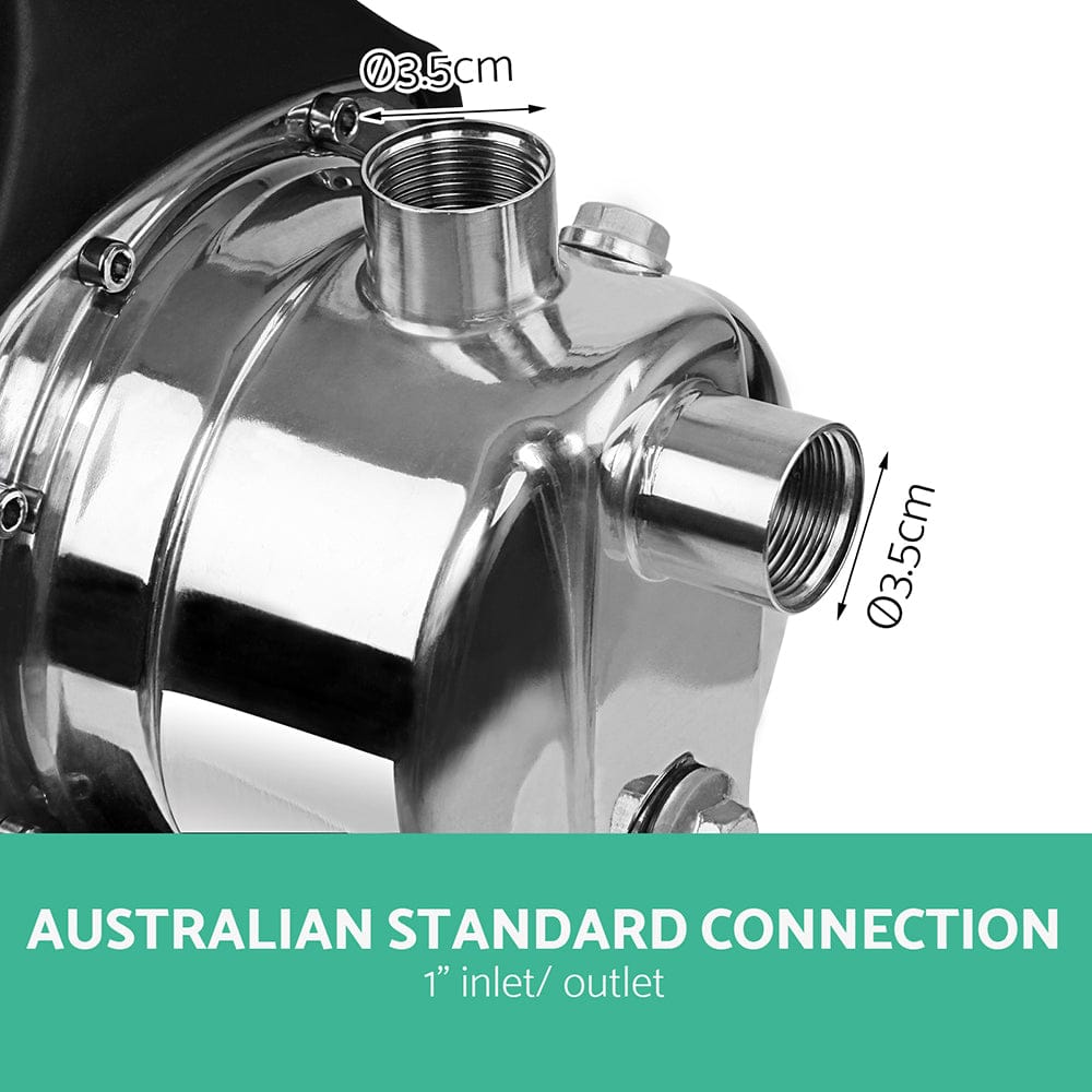 Giantz Garden Water Pump High Pressure 1500W Tank Rain Farm Irrigation House - SportZone.co.nz